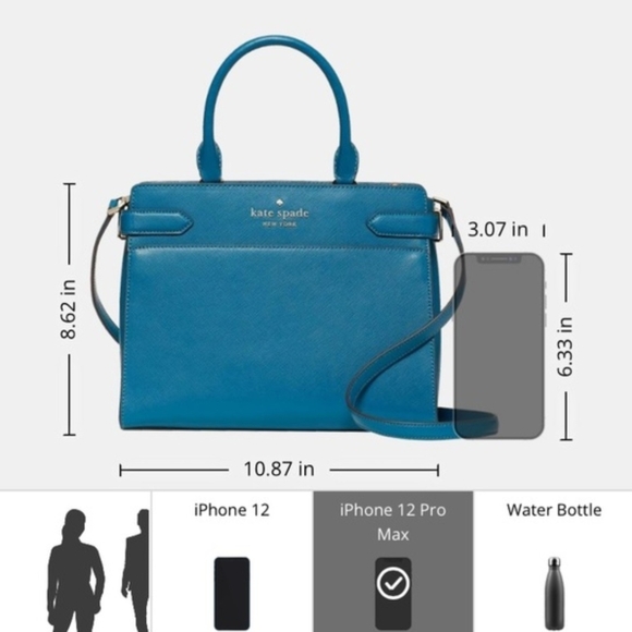 Kate Spade Blue Leather Handbag - Picture 3 of 11